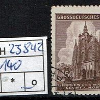 Los H23842: Böhmen & Mähren Mi. 140, gest