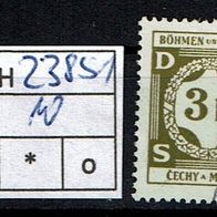 Los H23851: Böhmen & Mähren Dienst Mi. 10, gest