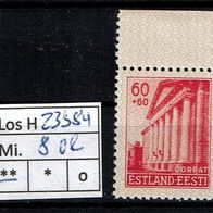 Los H23984: Estland Mi. 8 * * Oberrand