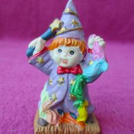 NEU Kleine Deko Figur Zauberer 7 cm Magier Kinder Junge Steingut Keramik Sammel 3