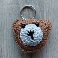 Schlüsselanhänger "Teddy Kopf" 100% Baumwolle