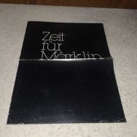 Märklin Broschüre , Faltblatt " Zeit für Märklin"