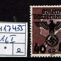 Los H17435: Generalgouvernement Mi. 16 I, gest