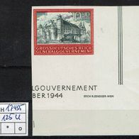 Los H17455: Generalgouvernement Mi. 125 U * *