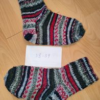 selbst gestrickte Strümpfe Socken Strickstrümpfe Größe 38 / 39