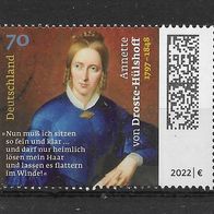 A10) BRD/ Bund 2022 Dorste Hülshoff Mi. Nr. 3658 gestempelt