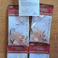 Neu! 5 System Stahlvorfach Predator Rig T:20lbs Drilling + Haken