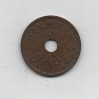 Münze Dänemark 5 Öre 1940