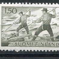 F0013 Suomi Finnland 582 postfrisch * * 5,00 M€, mit Aufheller