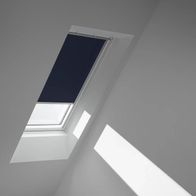 Velux Verdunkelungsrollo DKL S06 1100SWLG Dunkelblau, Schiene weiß