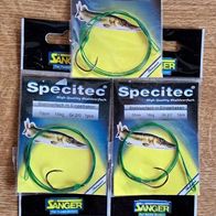 Neu 5 Specitec Sänger Stahlvorfach Haken Größe: 2/0 Tragkr.: 16kg Hecht Vorfach