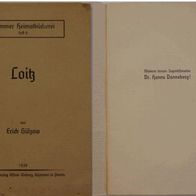 Loitz Heimatgeschichte 1939 von Erich Gülzow Heft 6, 46 Seiten Druck Alfred Waberg