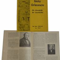 Kreis Grimmen Ein Grundriss der Geschichte 1989, 52 Seiten von Gerhard Strübing,