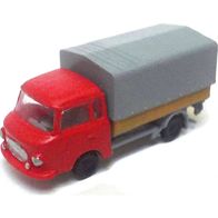 IFA Barkas B1000 HP ´61, Pritsche / Plane, rot-grau, Kleinserie, Ep3, BLK, Spur N