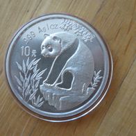 China 10 Yuan Panda Münze 1993 / 1Unze Silber selten