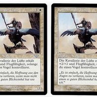 2x "Kavallerie der Lüfte", Uncommon aus "Legionen", Erhaltung siehe Text