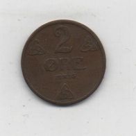 Münze Norwegen 2 Öre 1936