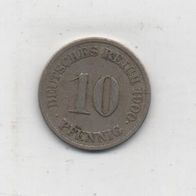 Münze Deutsches. Reich 10 Pfennig 1900
