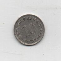 Münze Deutsches Reich 10 Pfennig 1909
