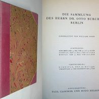 Die Sammlung des Herrn Dr. Otto Burchard - Berlin : Mai 1928, Paul Cassirer und Hugo