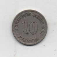 Münze Deutsches Reich 10 Pfennig. 1900
