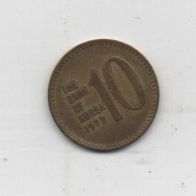 Münze Korea 10 Won 1973