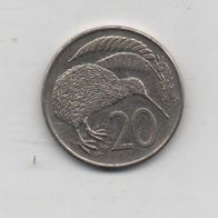 Münze New Zealand 20 Cent 1985