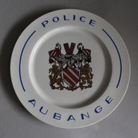 Andenken Souvenir Teller Police Aubange / Belgien