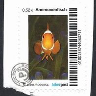 Privatpost, biberpost, Anemonenfisch, Wertstufe: 0,52 Euro, gebraucht