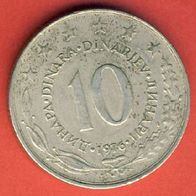 Jugoslawien 10 Dinara 1976