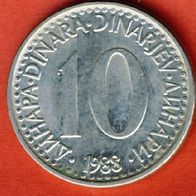 Jugoslawien 10 Dinara 1988