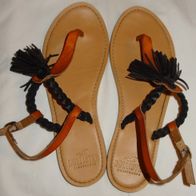 SA Hollister California Sandalen US Gr.8 Zehentrenner Leder Damen Schuhe
