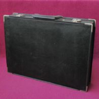 DDR Aktenkoffer 80er Jahre Diplomatenkoffer schwarz Kunstleder Attachè Koffer