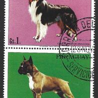 Paraquay Sondermarken " Hunde " Michelnr. 4014 + 4015 o Zusammendruck