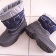 Winterstiefel Stiefel blau Silber Gummistiefel gefüttert 31/32