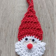 Geschenkanhänger " Weinachtsmann " 100% Baumwolle