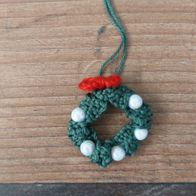 Geschenkanhänger " Kranz " 100% Baumwolle