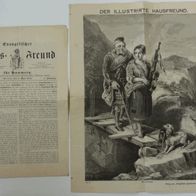 Zeitung Evangelischer Hausfreund für Pommern vom 3.4.1870 mit Illustrierter Beilage