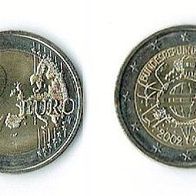 BRD 2 Euro Gedenkmünze 10 Jahre Euro-Bargeld - VZ-ST