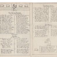 Eisbein Essen Festlieder Restaurant Roland in Stettin16. Feb.1915 - Humor