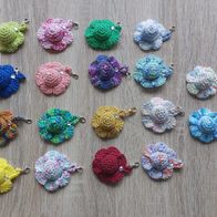 Schlüsselanhänger "kleine Hüte" 100% Baumwolle