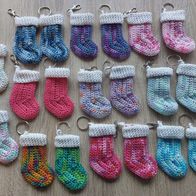 Schlüsselanhänger "Nikolausstiefel" 100% Baumwolle