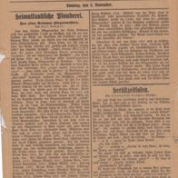 Sonntagsblatt der Grimmer Kreiszeitung 5.11.1922 Heimatgeschichtliche Plauderei