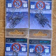 Neu! 20 Balzer Line Connector Größe: S Farbe: Schwarz Wirbel Schnur Verbinder