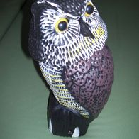 Eule Vogelabwehr Vogelschreck Kopfschüttelnd Vogelscheuche rotierendem Kopf H=39cm