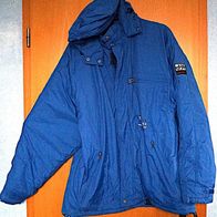 Jacke Winterjacke abnehmb. Kapuze blau Schulterbreite 60 cm Jeantex Druckknopf fehlt