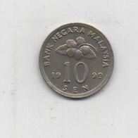 Münze Malaysia 10 Sen 1999