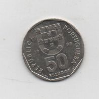 Münze Portugal 50 Escudos 1988