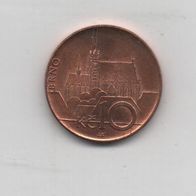 Münze Tschechische Republik 10 Kronen 2008