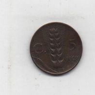 Münze Italien 5 Centesimi 1929